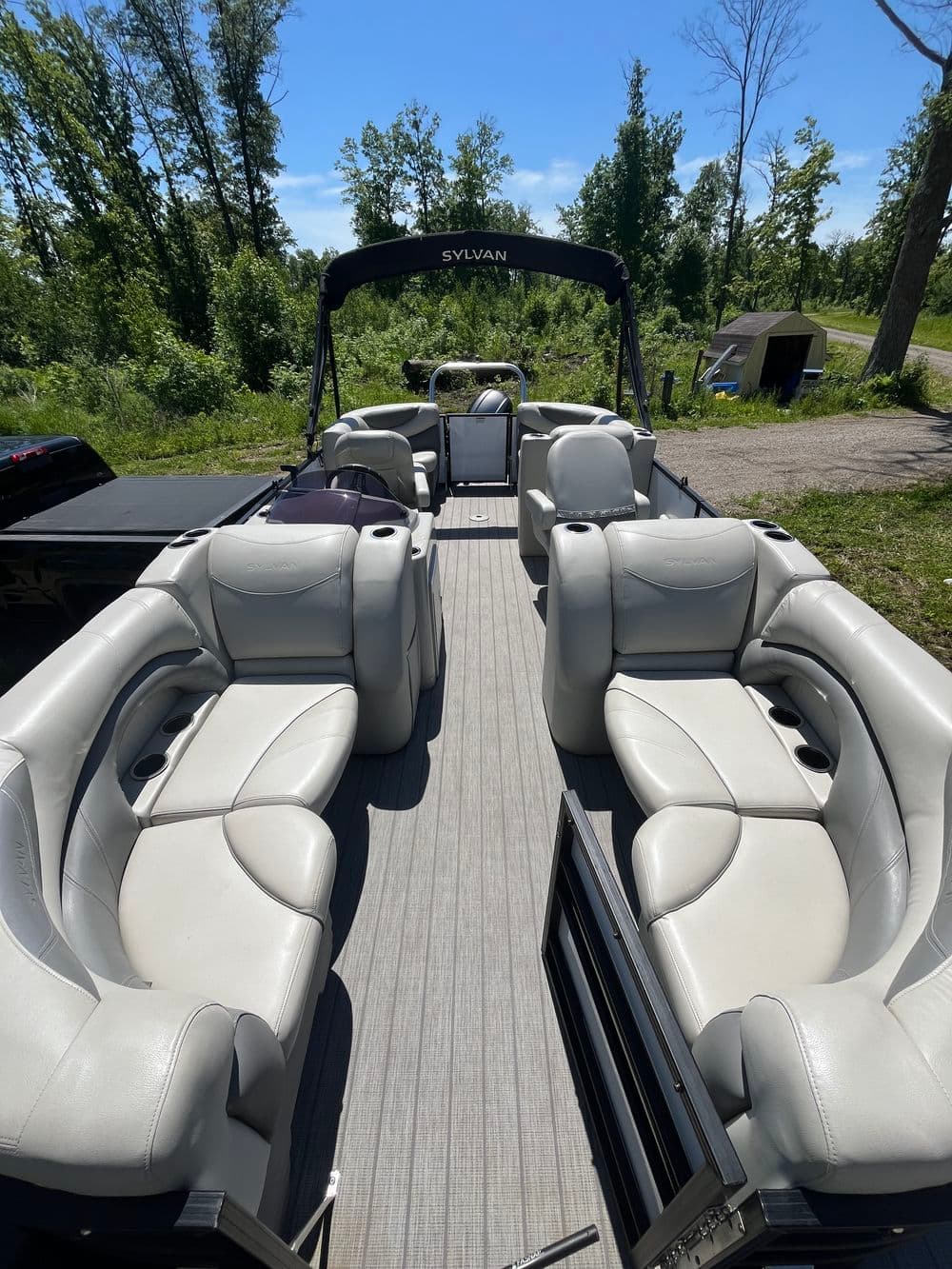 Sylvan Pontoon Interior Detailing in Pequot Lakes image