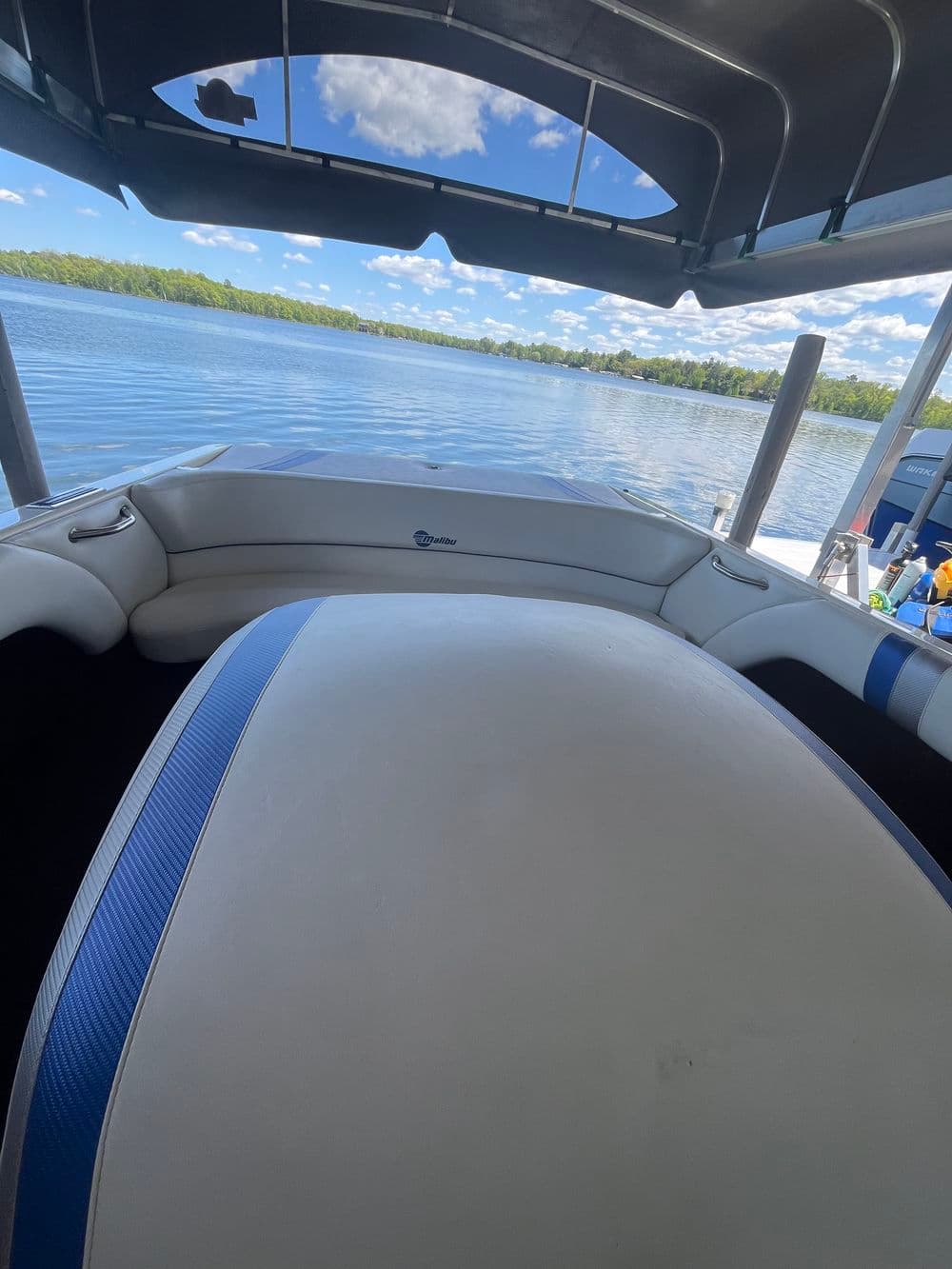 Project Classic Malibu Ski Boat Interior Detail in Crosslake image