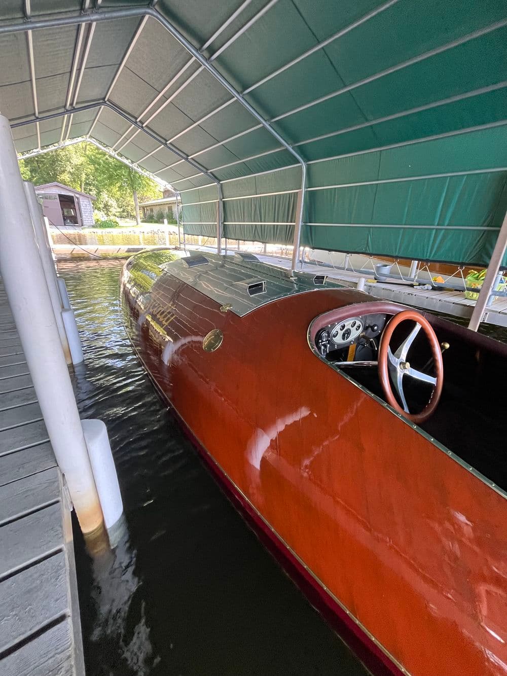 Project Showcasing the Charm of an Antique Wood Boat image