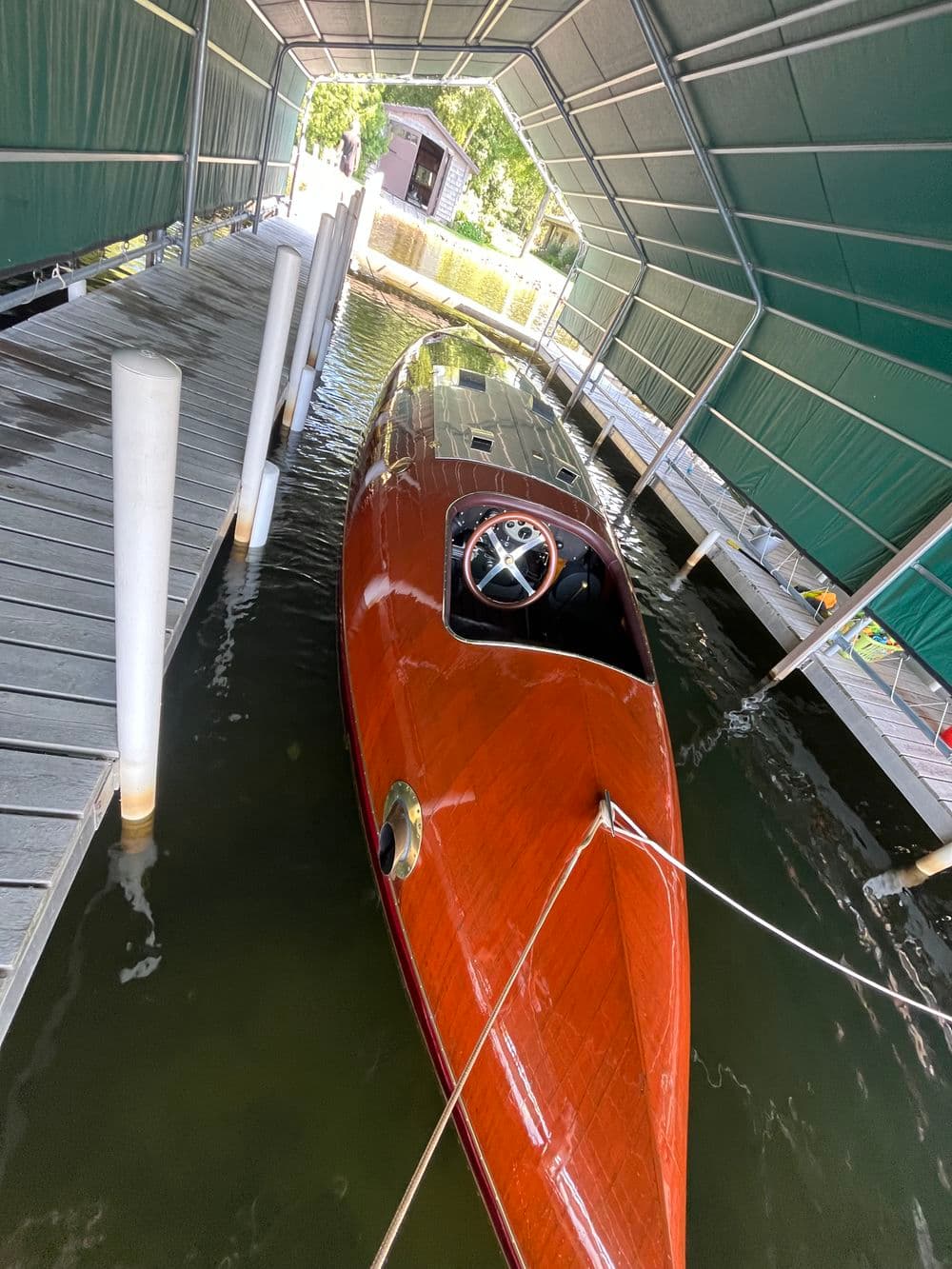 Gallery photos for Showcasing the Charm of an Antique Wood Boat: Image #1